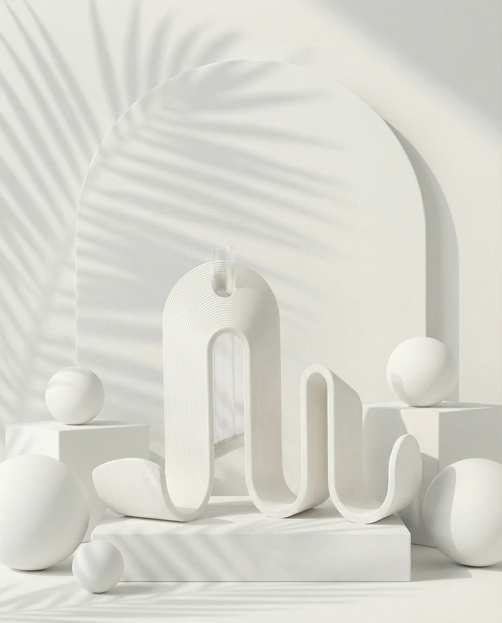 STRIA sculptural ribbed book stand – AMINI