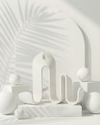 STRIA sculptural ribbed book stand – AMINI