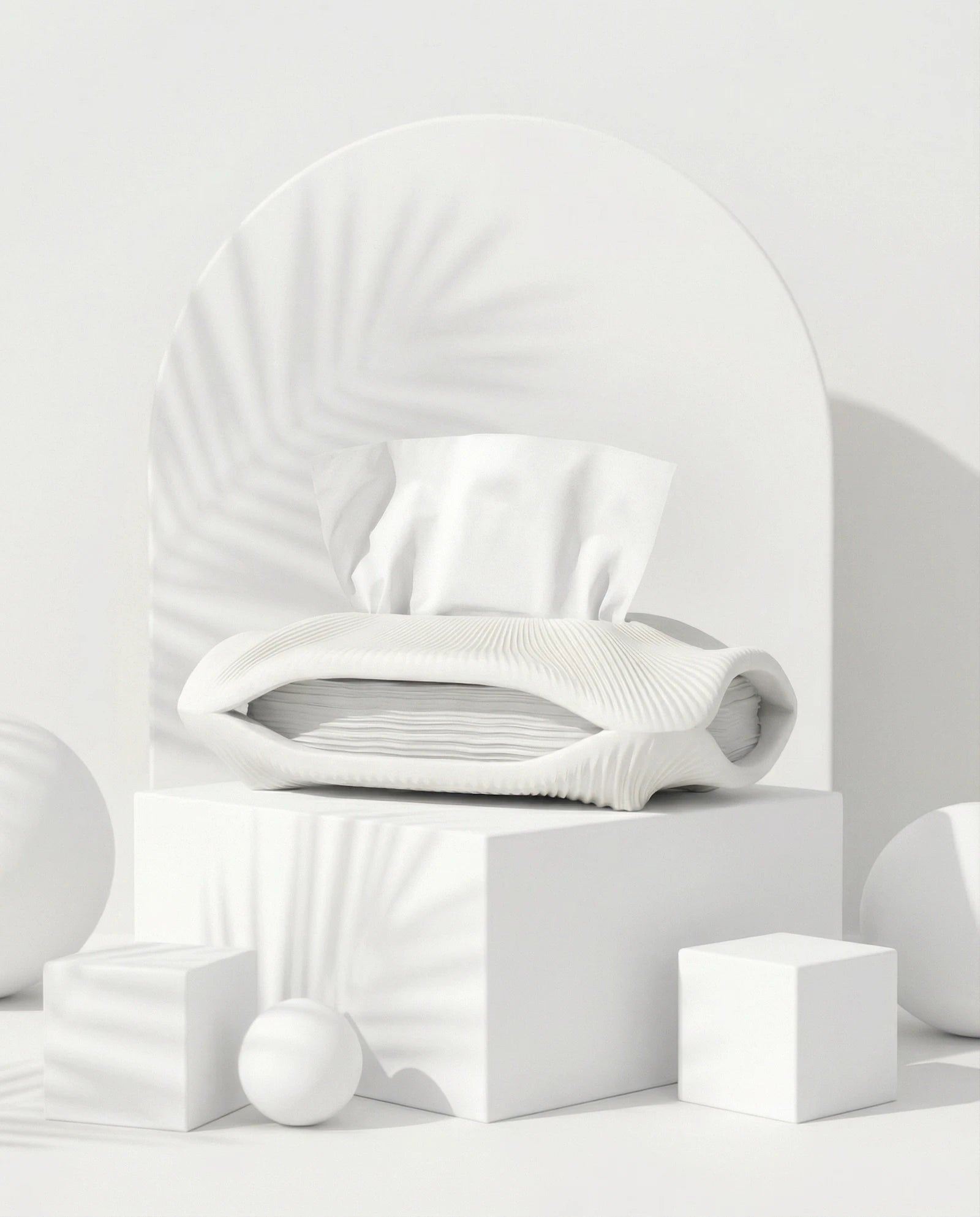 STRIA sculptural ribbed tissue holder – AMINI